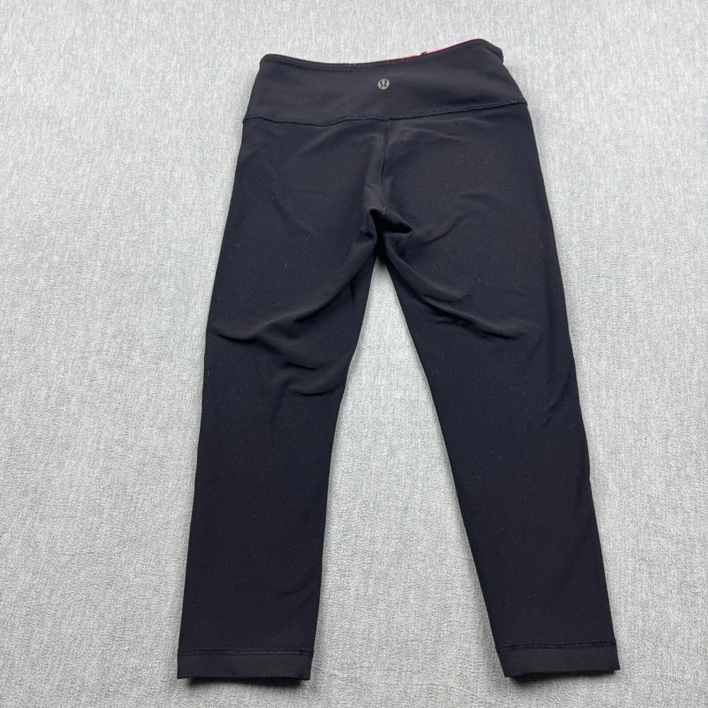 Lululemon Leggings Womens 4 Secret‎ Garden Wunder Under Crop 21